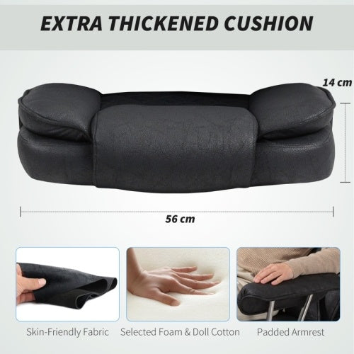 Leathaire Reclining Office Chair With Lumbar Support Pillow