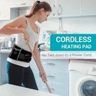 Comfytemp Cordless Wearable Back Heat Pad with Massager for Pain Relief