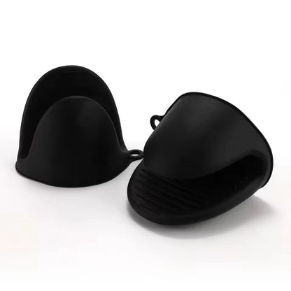 One Pair Of Silicone Pot Holder Mitts BBQ Baking Heat Resistant