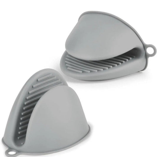 One Pair Of Silicone Pot Holder Mitts BBQ Baking Heat Resistant